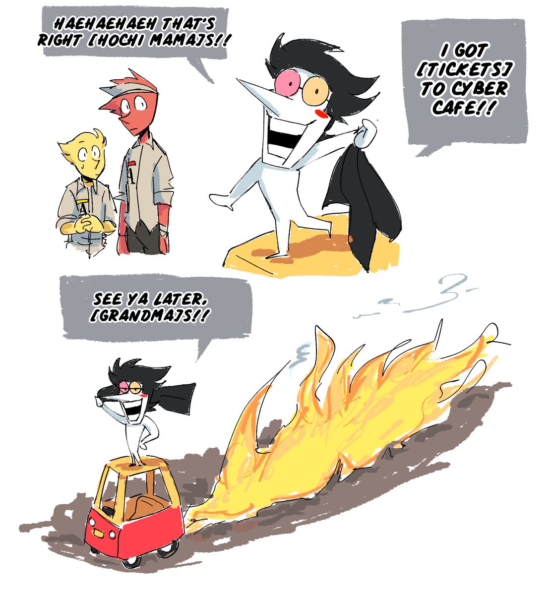 citruscrisp's tweet image. i could not help myself #deltarune #spamton #addisona #theaddisons