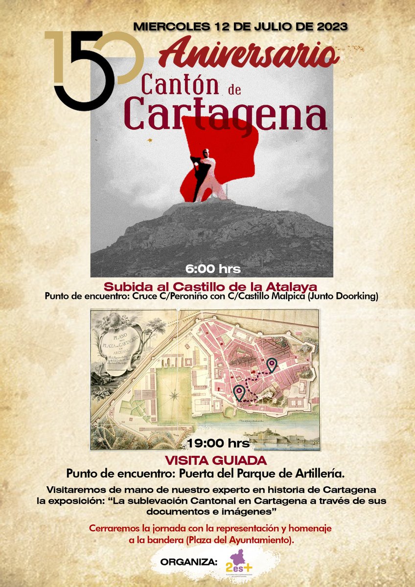 Este miércoles estamos de celebración. No faltes. #cantondeCartagena