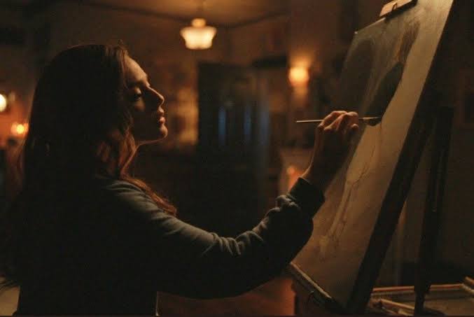 witch_Hybrid's tweet photo. @Elenaxprincessx 

She was working on one of her paintings. 

It was something she did when she wanted to relax. It was also something she inherited from her father. 

She was humming softly https://t.co/PlA6AB9jdw