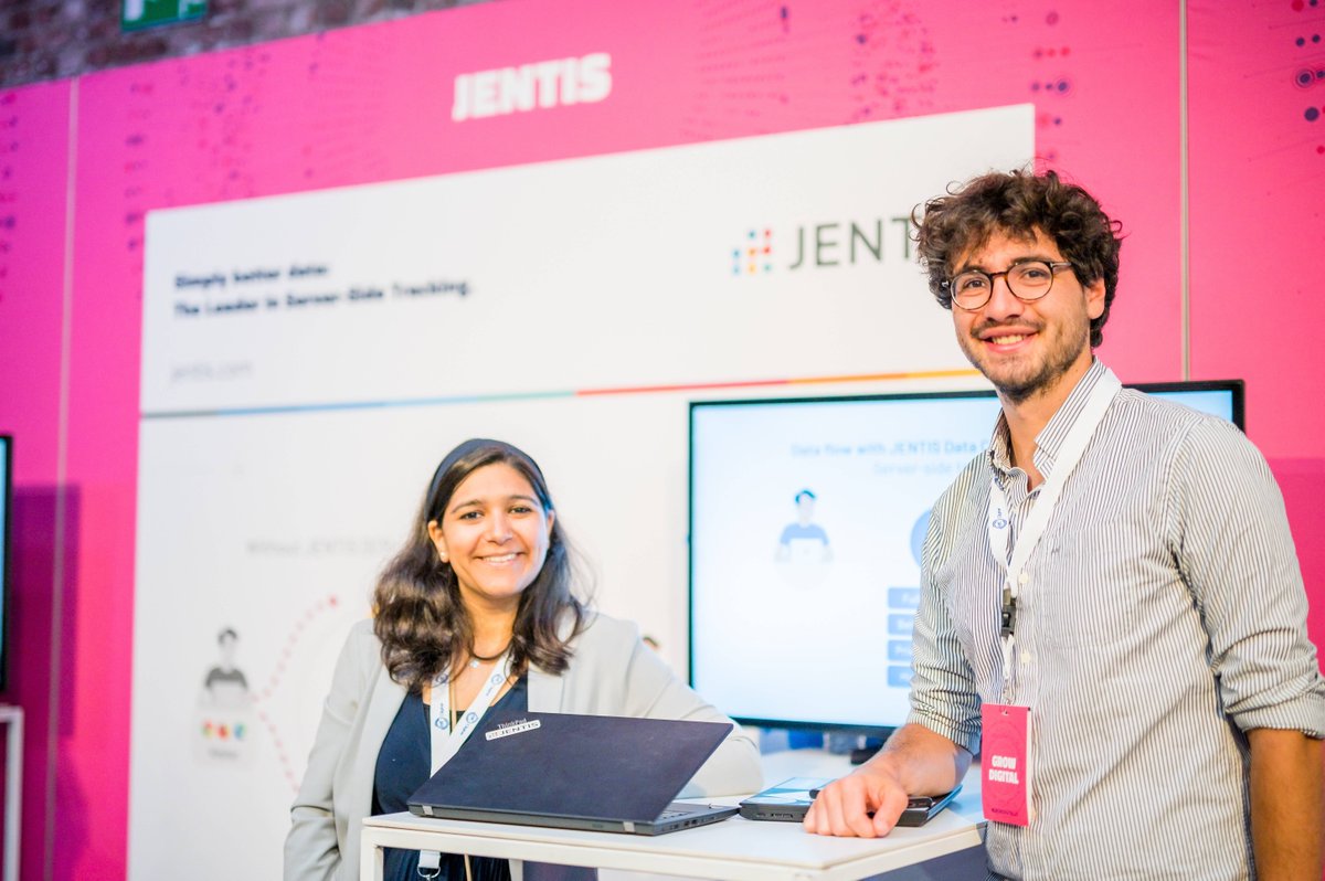 JENTIS_DCP's tweet photo. What a great time we had in Brussels! ✨ 

As winners of last year’s EIT Digital Challenge, Mirali Jamnadas and Alexandre Koletsis recently represented JENTIS at the #GrowDigital23 conference. 

Thanks to the @EIT_Digital team for the excellent organisation! 

#deeptech #scaleups https://t.co/4bQ4yFjLhW