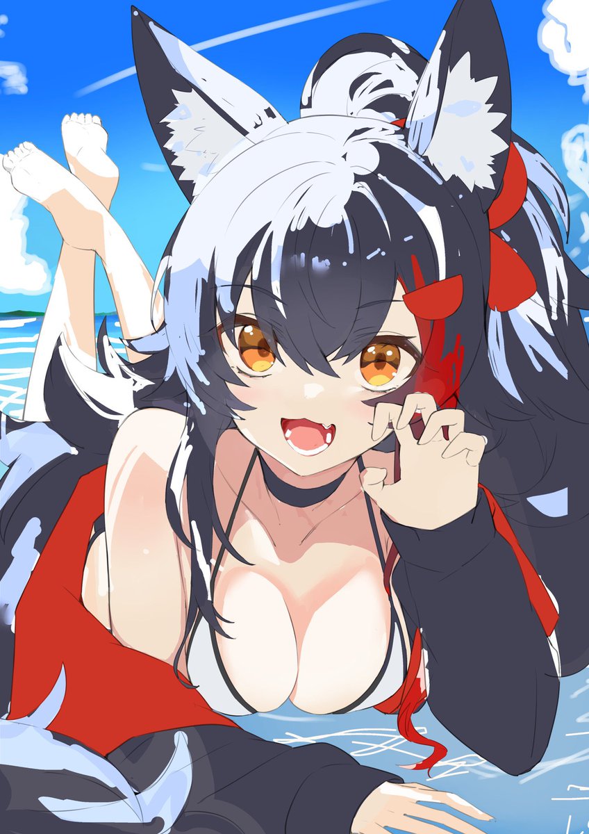 大神ミオ 「これがこう 」|こう🐈ましろのイラスト
