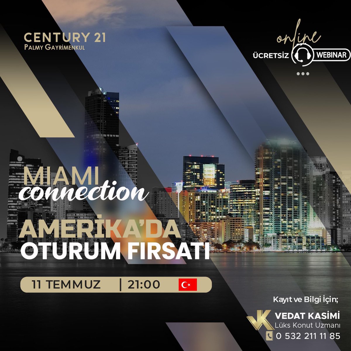 👉Amerika Birleşik Devletleri'nde oturum almak nasıl ⁉️
👉Ya da mülk sahibi olarak kira geliri elde etmek nasıl olurdu⁉️

🗝️sorularının tüm yanıtları online webinar'da

📌11 TEMMUZ 2023
🕘Saat; 21.00

📌Kayıt linki bioda

Detaylı bilgi için; DM