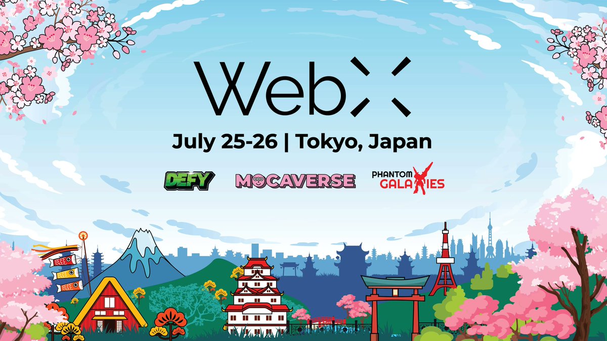 the_phantom_g's tweet photo. In case you missed it: we’re heading to Tokyo 🚀

We’re excited to team up with @MocaverseNFT and @defydisrupt as Platinum Sponsors of @WebX_Asia this year!

Our team will be at the official event, which is taking place on the 25th &amp; 26th of July. https://t.co/JOe96vzhpM