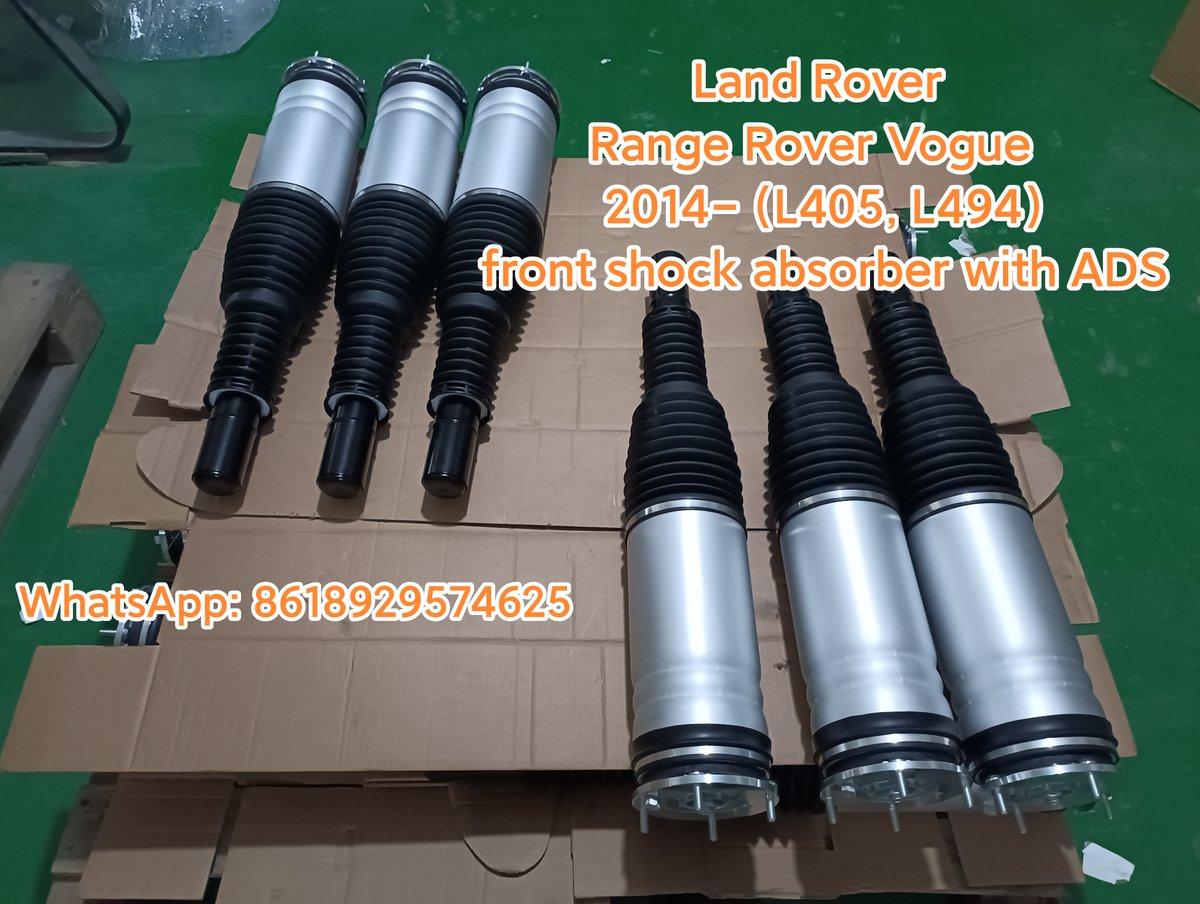 Sylviazhonglesi's tweet image. Land Rover Rang Rover Vogue 2014 L405 L494 Front Shock Absorber with ADS Airmatic
OEM number:
LR056926
LR056924
#airsuspension
#airspring
#shockabsorber
#landrover
#rangerover
#landroverrangerover
#l405
#l494
#airmaticsuspension
#autoparts
#carparts
#uae
#dubai
#germanycar