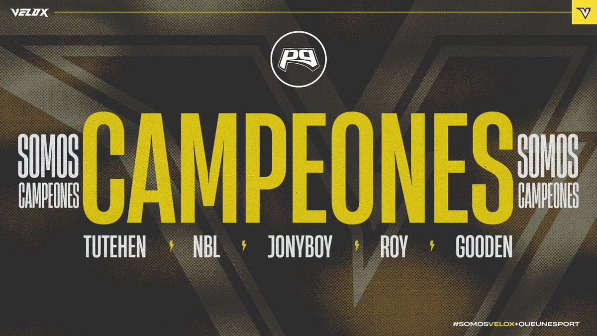 VELOXgg's tweet photo. ¡SOMOS CAMPEONES! 🏆

Derrotamos a +30y por 2 a 0 y nos consagrados campeones de la LAN de @PuntoGamers_. Ggwp a los rivales 💛

#SomosVELOX ⚡️ https://t.co/IB1CHe7Kte