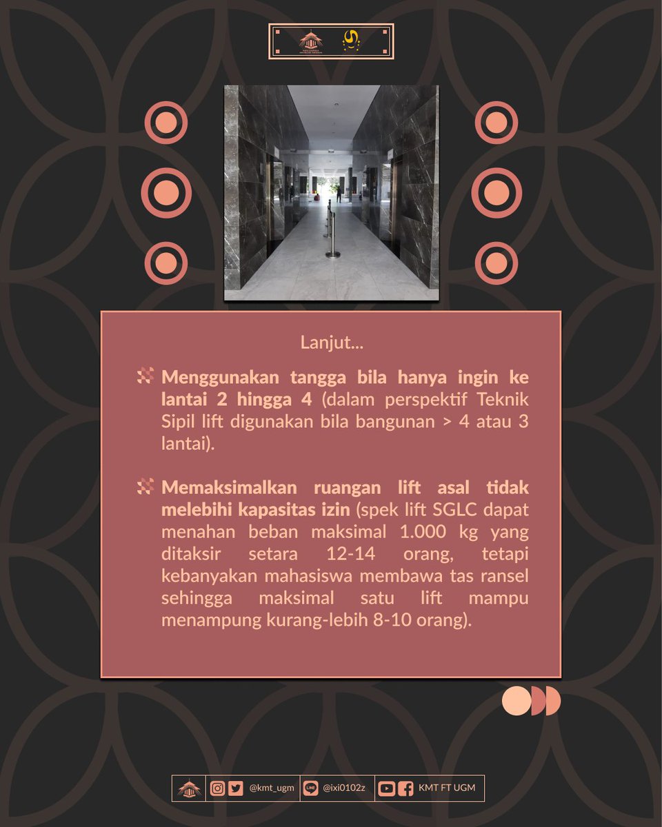 kmt_ugm's tweet photo. Haloo Sobat Teknik!! 
Gimana nihhh perasaannya selama menikmati liburan?? 
Kangen nggak sama SGLC niiehh? 
(terutama pas rebutan lift ya.. Xixixi 😂😂) https://t.co/vIlgpOjXlg