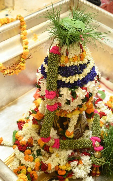 12Jyotirling's tweet photo. श्री काशी विश्वनाथ ज्योतिर्लिंग जी के आज के मंगला आरती श्रृंगार दिव्य दर्शन 10.07.2023 https://t.co/t0jKZ4ruCI