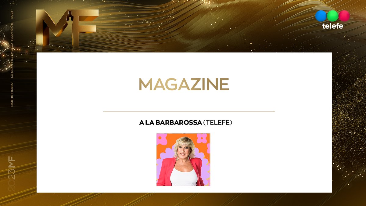 telefe's tweet photo. MAGAZINE

• A LA BARBAROSSA (Telefe) https://t.co/5eRslD7ZFv
