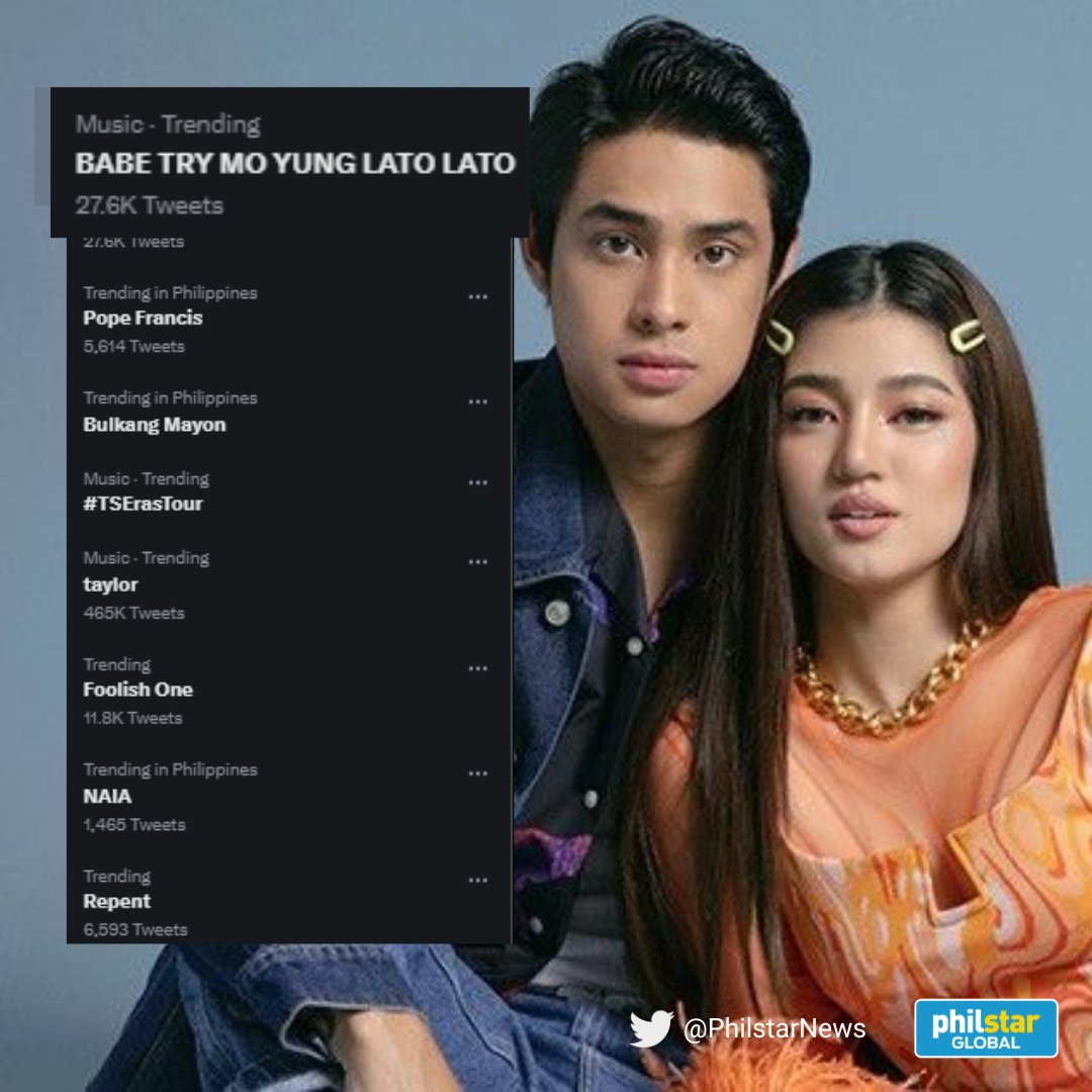 PhilstarNews's tweet photo. NARINING 🤸 NAMIN 🤸 IYON 🤸 BESHY 🤸 KO😌

Darla Sauler's newest vlog is causing a Twitter frenzy as netizens are overwhelmed with 'kilig' vibes from actress Belle Mariano, Donny Pangilinan's on-screen partner, upon hearing actress say the words "Babe, try mo yung lato-lato." This vlog was dropped on Sunday, July 9 on Darla's YouTube channel.