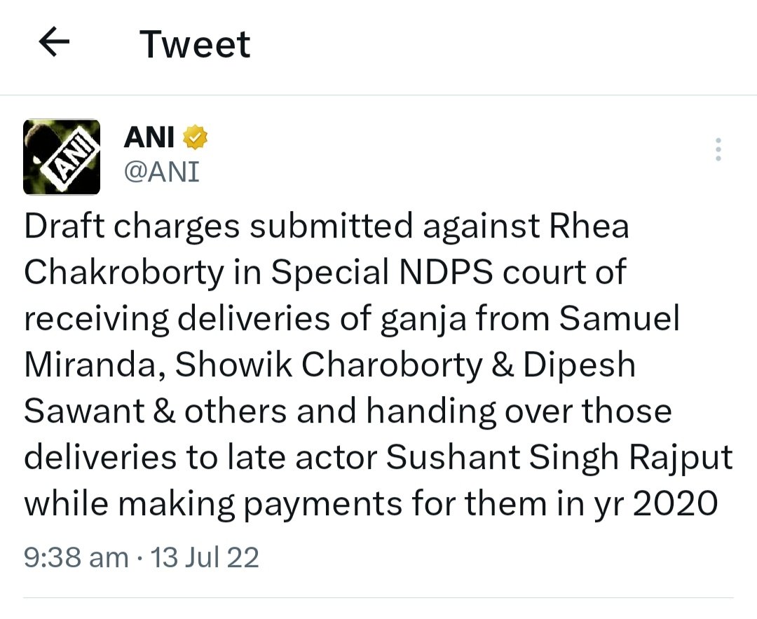 Ajey_Rai's tweet photo. Rhea Chakraborty administered banned drugs to Sushant Singh Rajput without his knowledge. 

Why have you tagged SSR as a drug consumer in the chargesheet❓ @narcoticsbureau

Sushant Made Scapegoat By NCB https://t.co/AXNXOkdeVj