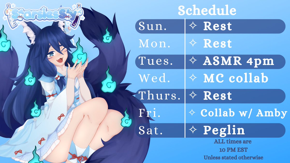 Due to the SUPER massive amounts of love lately im gonna stream 4 times this week :O 3 hr asmr tuesday, mc collab with tsuki and tonyo pon
and a collab with @/Ambypom and last but not least- PEGLIN https://t.co/VFmayOTmjt