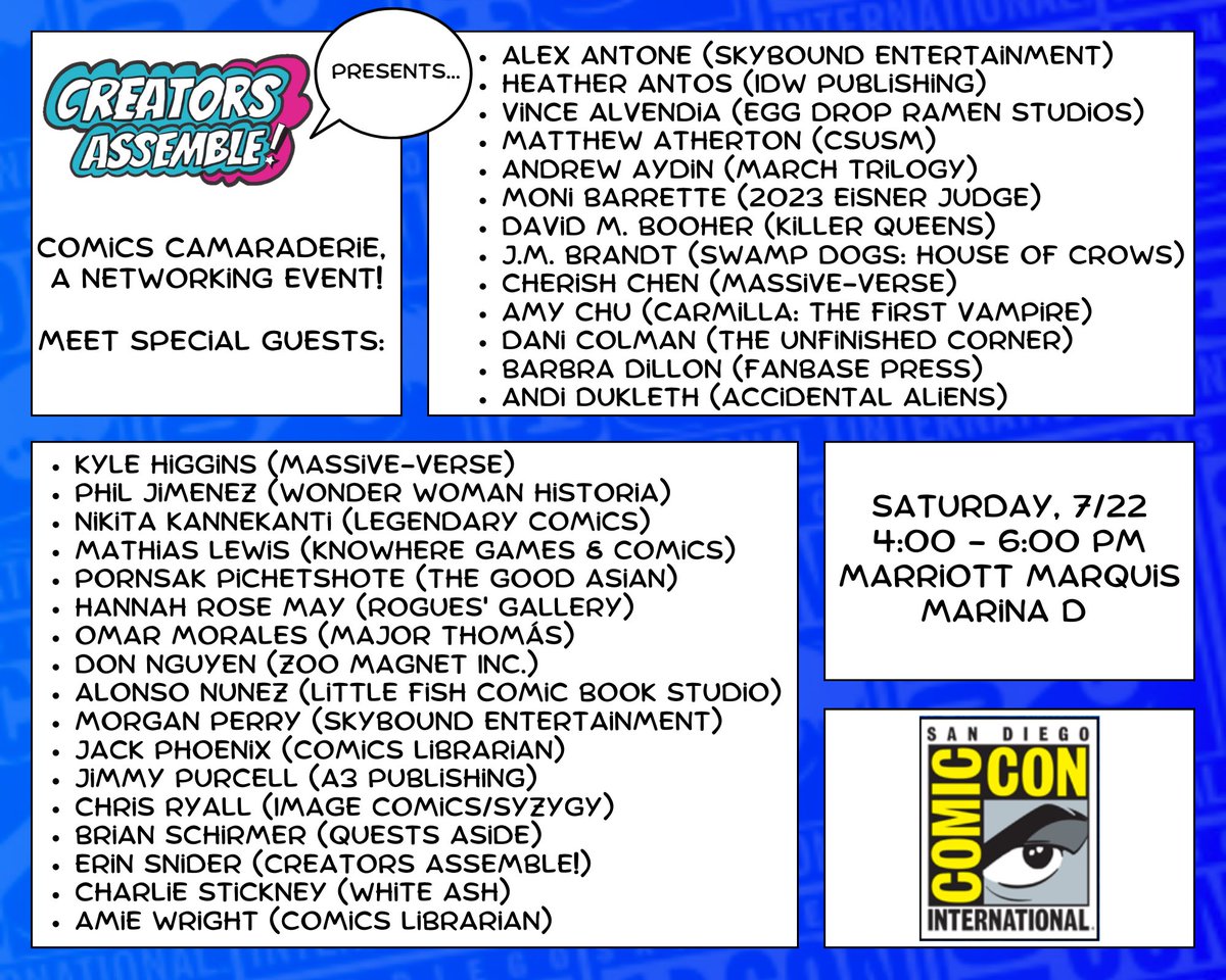 Hey, I’m planning a thing. You should come if you’re at SDCC ‘23!