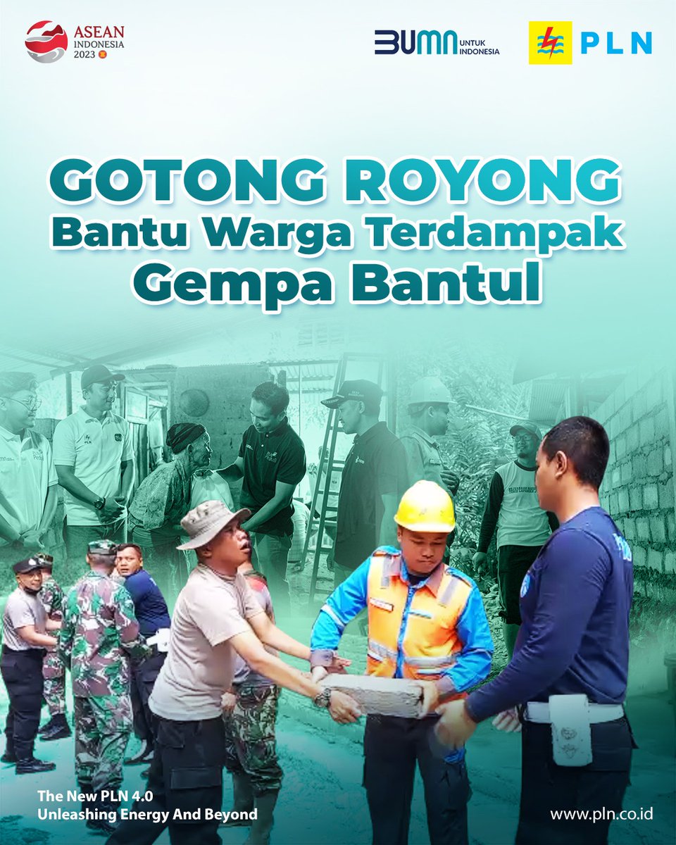 radaidris08's tweet photo. #PLNPeduli #PLNHadiruntukRakyat #PLNNyataHadir #PLN #UnleashingEnergyandBeyond
#PLNHadiruntukIndonesia #EnergiBerkeadilanPLN #KinerjaPLNCetakRekor #PLNUntukBantul #PLNPeduliBantul #PLNBantuGempaBantul https://t.co/kBANyt2xVS