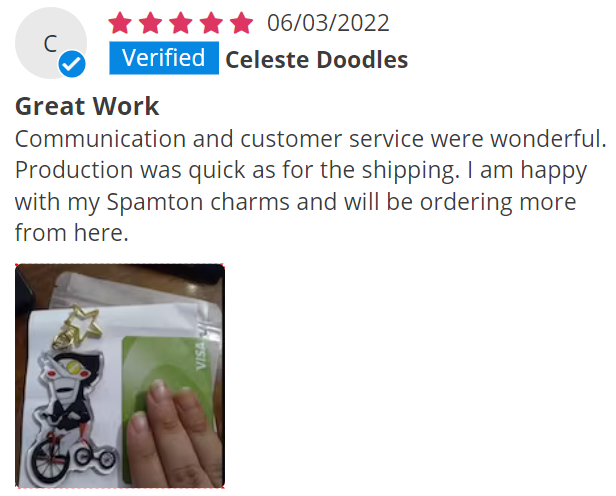 pdodokeychains's tweet image. 🍧Featured Reviews &amp;amp; Lucky Draw(3)🍧

🐾The following reviews are Selected as Featured Reviews
🐾Reviewers will each get a 💲50 coupon!(available for over $100)

Come claim your own review!
💚DM us for the coupon!💚

#pdodo #art #keychain #luckdraw #acrylic