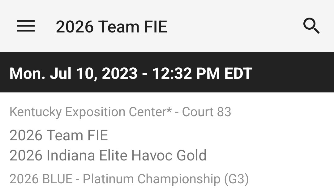 The @615Fie 2026s finished first in their division and are Primed to make some noise as they battle for a championship! Come see the future players of the FIE Program tomorrow afternoon in Freedom Hall. https://t.co/uxNNdFhEgz