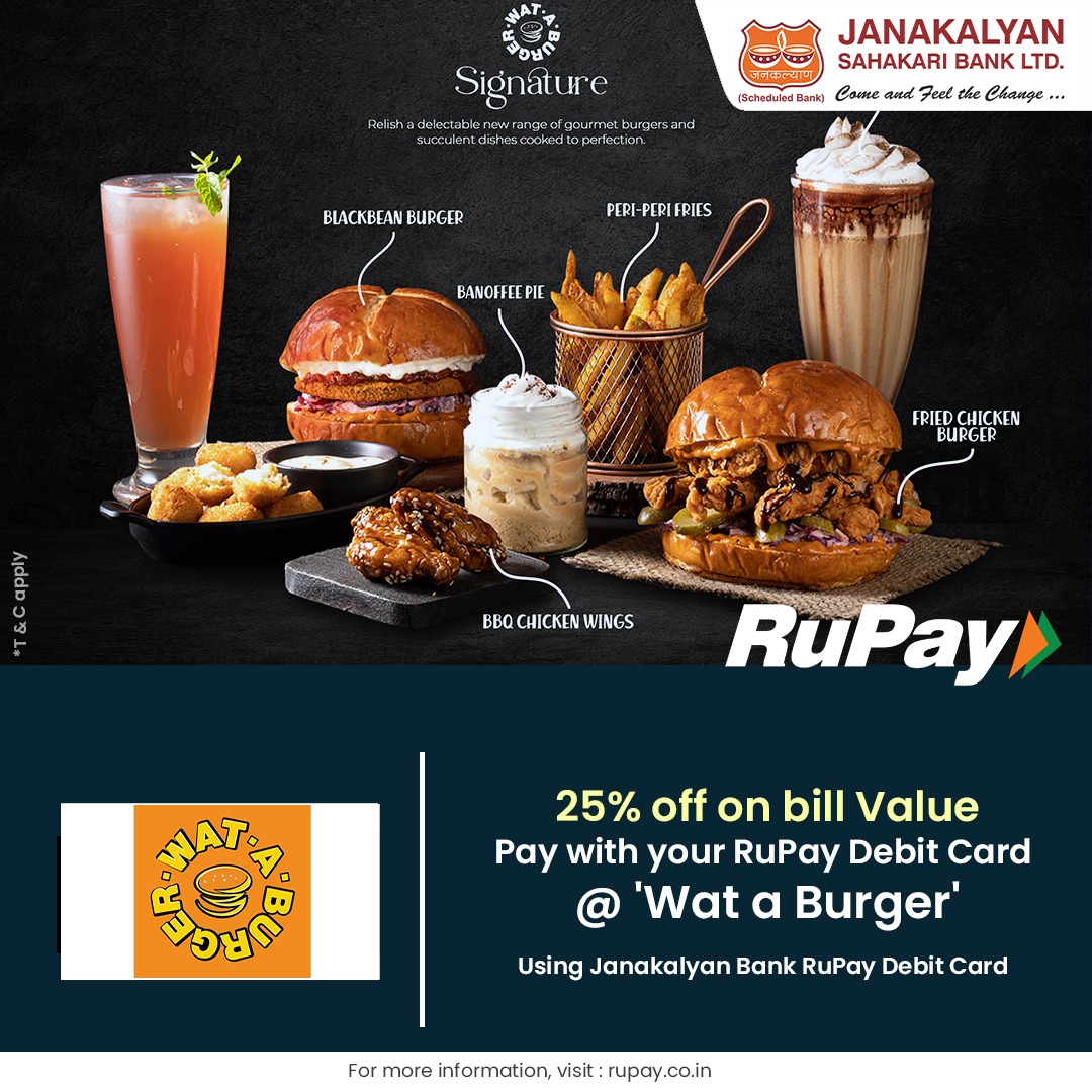 JanakalyanBank's tweet image. Calling all Janakayan Bank #RuPay Debit Card holders!

Get ready to unlock a world of incredible offers and exclusive discounts with your Janakayan Bank RuPay Debit Card.

#DebitCard #RuPayoffers #JanakalyanSahakariBank #JSBLBANK

To know more click : bit.ly/RuPay-Wataburg…