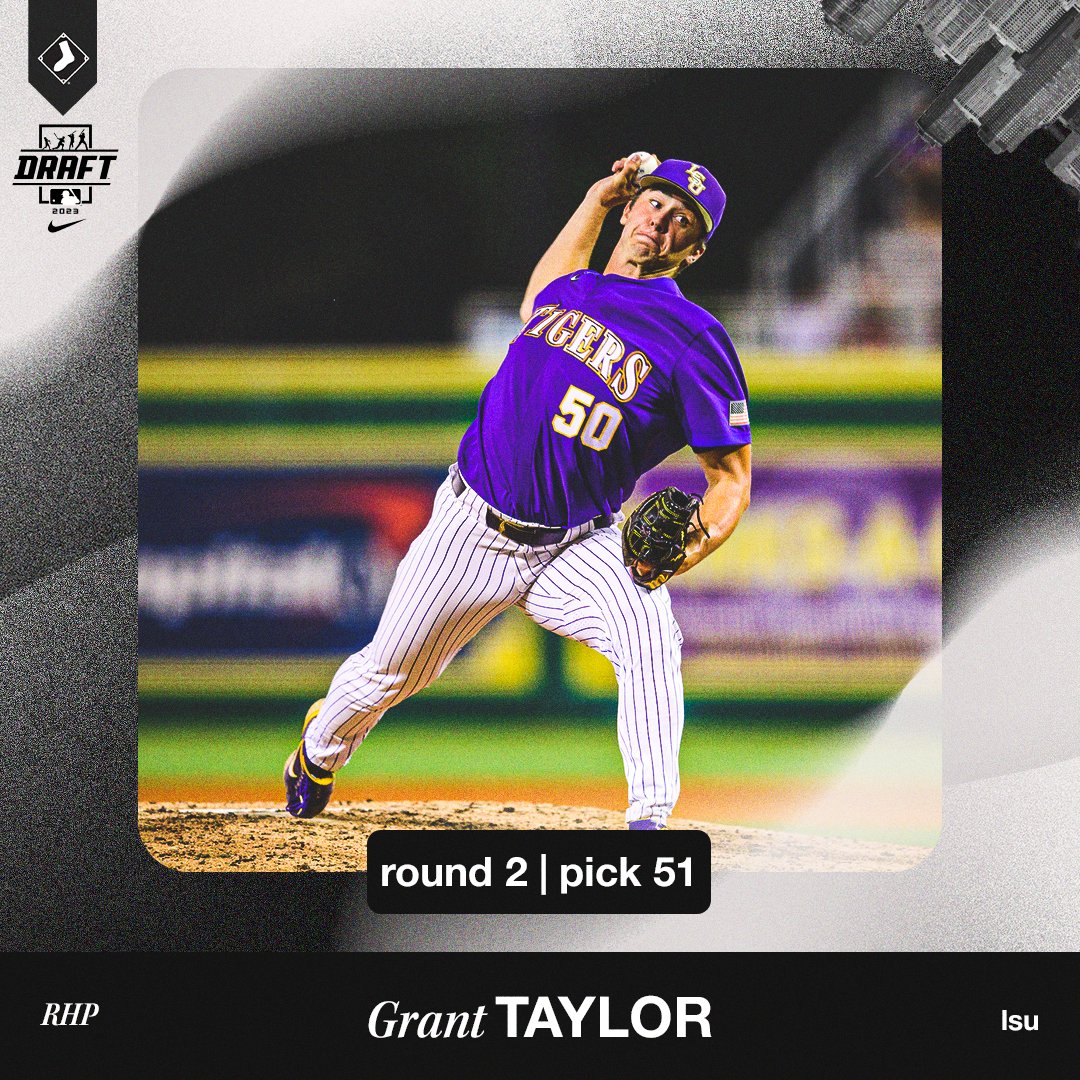 With the 51st pick in the 2023 #MLBDraft, the White Sox select RHP Grant Taylor from LSU.