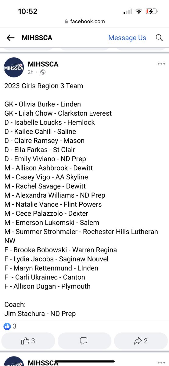 Excited to participate and be selected to play in the first annual All Star All State game by <a href="/MiSoccerCoaches/">MIHSSCA</a> We will be playing at 12p and 4p at East Lansing Soccer Complex on 7/22. Come out and support. <a href="/sc_athletics/">St Clair Athletics</a> <a href="/SaintsWsoccer/">SHU Saints WSoccer</a>