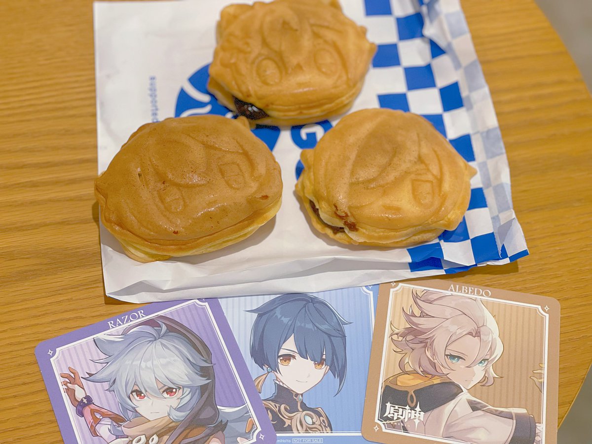Fullbuding's tweet photo. 原神の鯛焼き😋可愛いね💕 https://t.co/BQg2FVwLzu