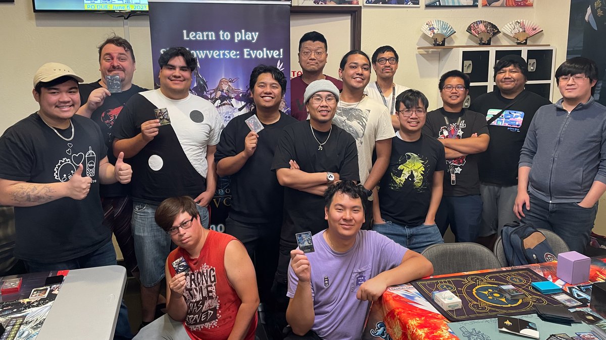 BushiroadGlobal's tweet image. A huge shout-out to everyone from California who participated in the @svevolve_en Demo Caravan yesterday!

The first week of our Demo Caravan is over! It’s not too late to take part, find a store near you!

🔗 en.shadowverse-evolve.com/events/democar…

#Shadowverse #ShadowverseEvolve