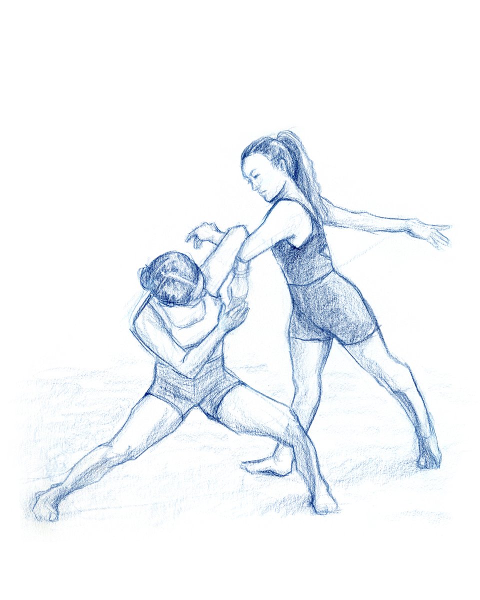 sarahrhiart's tweet photo. The last two #DrawEverythingJune2023 poses! Thank you to @AdorkaStock and all the models for this challenge 💖 https://t.co/SfosG4b0vW