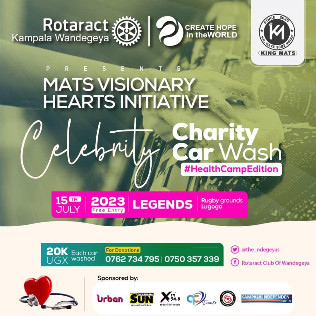 Very very early ku Monday etuuse😹..And guess what, 5 days to the biggest #celebritycharitycarwash  in Kampala. Come through this Saturday at Legends rugby grounds Lugogo for this #HealthCampEdition as we wash your Car for only 20K UgShs🌝
You don’t wanna miss this !!!!!