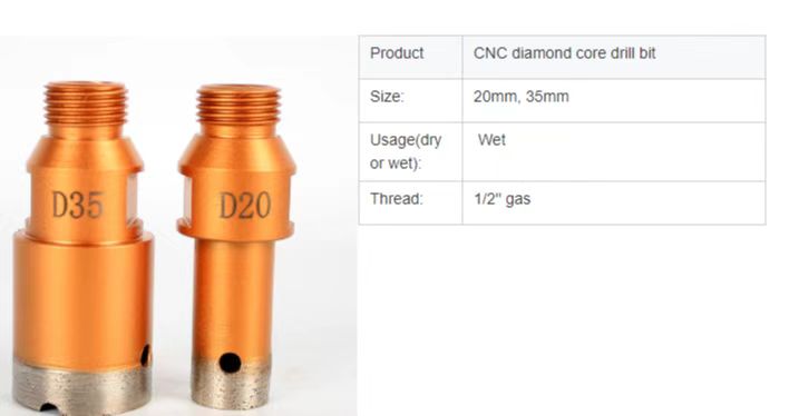 JaneLi30166037's tweet image. Thin Wall CNC Diamond Core Bits for porcelain tile
#corebits #corebits #diamondtools
#DiamondCoreBit
#stonecutting #marblecutting
#holesaw #DiamondDrillBit
#drilling #DrillBits #diamondcoredrillbit
#coredrillbit #drillingtools
Email:sales16@stonediamondtool.com
