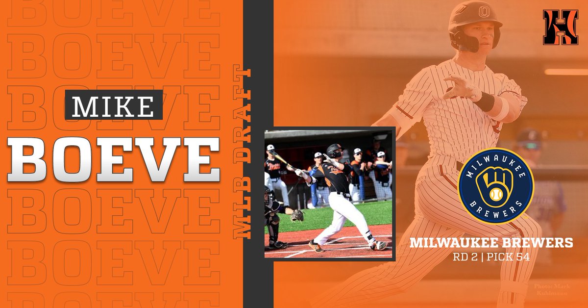 With the 54th pick in the Major League Baseball Draft - Milwaukee Brewers select former Hastings Tiger Mike Boeve!!!!!