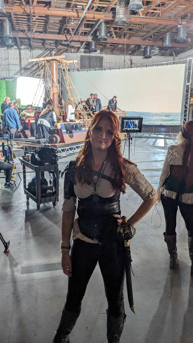elizaberlain's tweet photo. FLORA aboard the Chainbreaker pirate ship in CBS RADFORD STUDIOS in HOLLYWOOD for Cursed Waters by Mahal Empire Productions!
It feels pretty good to be a pirate, not going to lie.
#CursedWaters #featurefilm #film #feature #actress #actor #acting #indiefilm #hollywood #movie https://t.co/E8WCTachO4