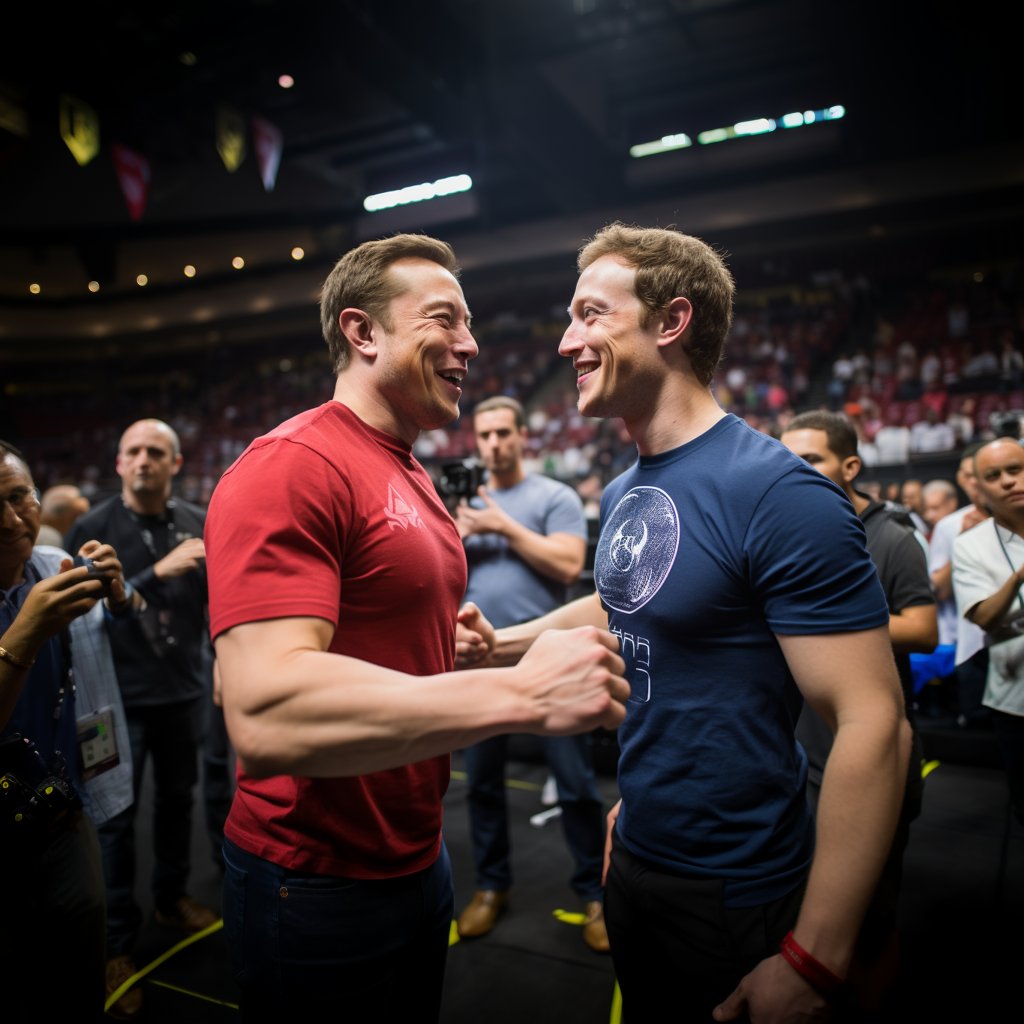 motioncryptoco's tweet photo. @ElonMuskAOC My man @elonmusk is about to knock out Zuck! https://t.co/V2gwBIsulL