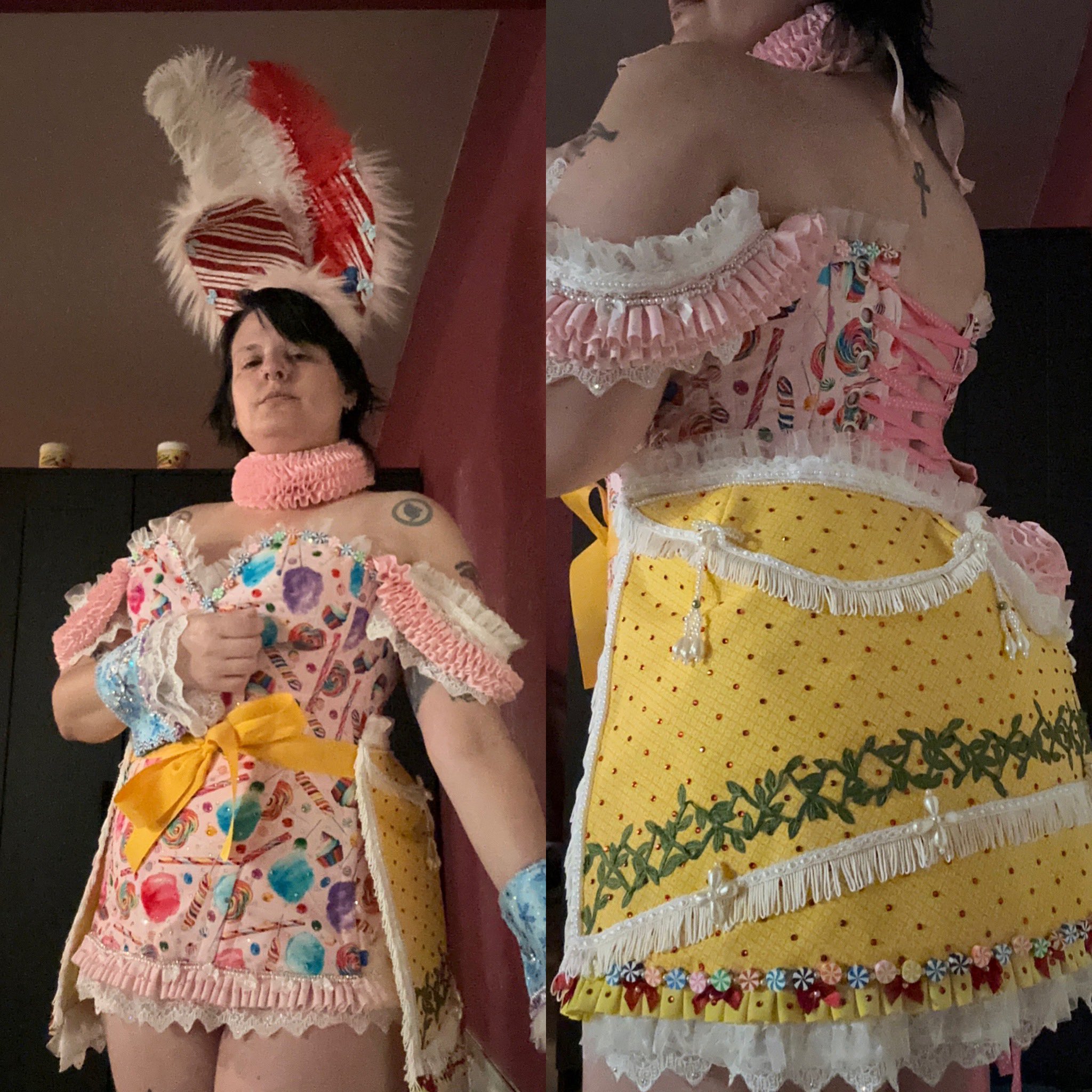 Yooooo I finally tried on miss Candy Land for the #dragoncon Bunny Hutch party! Well, most of her 😬 https://t.co/OnyblT1dkP