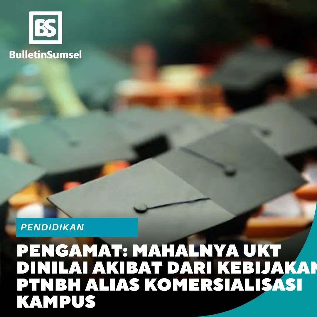 BuletinSumsel's tweet photo. https://t.co/QVrPR6Jyzs – Skema uang kuliah tunggal (UKT) di perguruan tinggi dinilai harus ditinjau ulang karena sangat memberatkan banyak mahasiswa. Mahalnya biaya UKT disebut merupakan dampak dari berlakunya perguruan tinggi negeri berbadan hukum (PTN BH). #ukt
#ptn https://t.co/mJYdBAMyM5