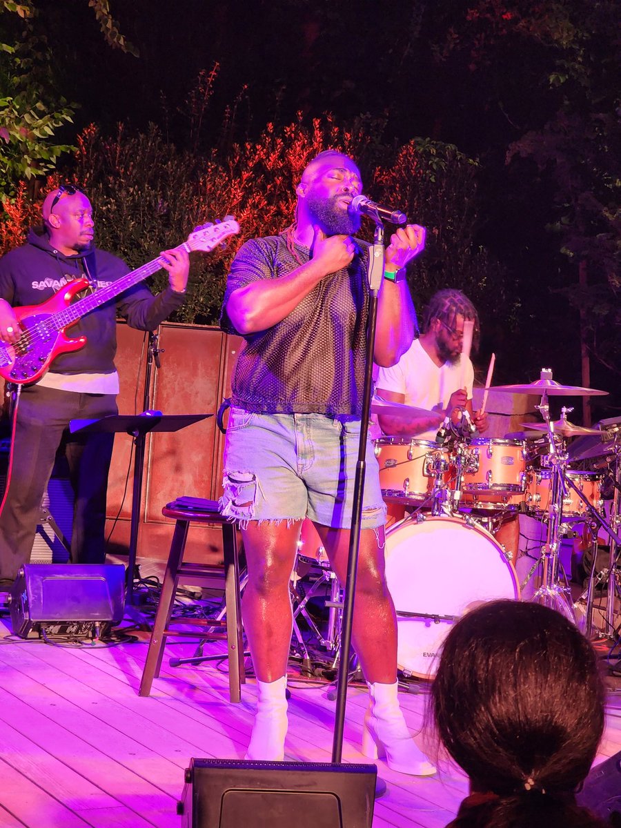 JrockDaParty's tweet photo. Images of #MykalKilgore from a free concert Sat Jul 8th at Little Island in NYC https://t.co/AJF0oRu67D
