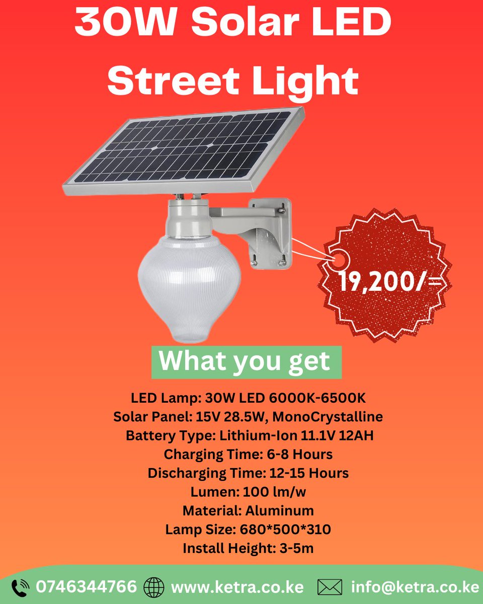 ketrapower's tweet photo. @liz_churchill10 Brighten up your evenings with solar-powered brilliance....  CALL US ON 0746344766  #SolarLighting #EnergyEfficiency#solar #solarsystem #solarenergy #ketraelectricals #FatalSeduction #Njugush #trevornoah #MondayThoughts https://t.co/4zQCpLe3zE