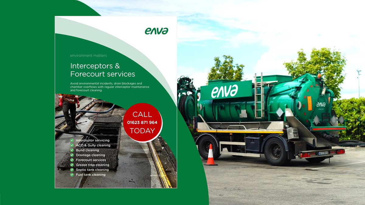 envagroup's tweet image. Interceptors &amp;amp; Forecourt services from Enva: enva.link/n50J fully automated service, attending on predefined intervals, traceable &amp;amp; compliant service for regulatory &amp;amp; audit requirements
#interceptors #drainage #forecourt #industrialservices #gully #bund #septic #garage