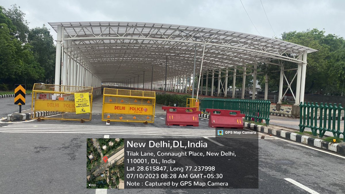 dtptraffic's tweet photo. Traffic Alert
Movement of traffic is restricted at Pragati Maidan tunnel due to waterlogging. Commuters are advised to plan their journey accordingly. https://t.co/NFdQt7TYN2