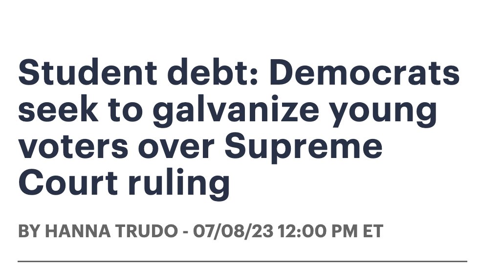 PushDemsLeft's tweet photo. From the creators of "never codifying Roe v Wade as promised so they can continue to campaign and fundraise off it forever" comes the new and exciting "never canceling student debt as promised so they can continue to campaign and fundraise off it forever." https://t.co/HKoLAwcXKm