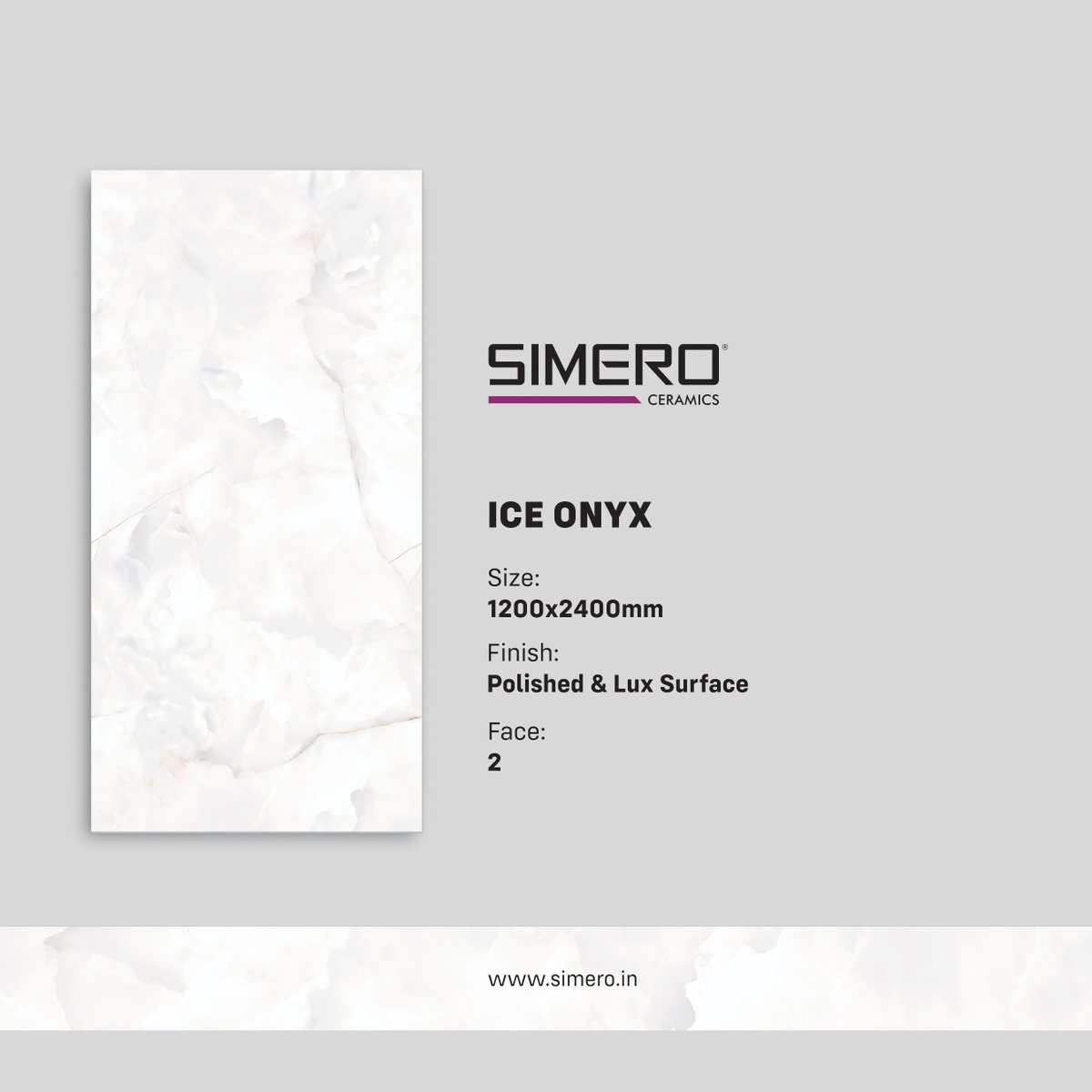 simeroceramics's tweet photo. Discover superior surface Ice Onyx from the 1200x2400mm Collection from Simero in two spectacular finishes - Polished and Lux Surface for varied applications in various spaces.

𝐅𝐨𝐫 𝐦𝐨𝐫𝐞 𝐝𝐞𝐭𝐚𝐢𝐥𝐬, 𝐯𝐢𝐬𝐢𝐭: https://t.co/xK1zJ3jouB https://t.co/n0lOw9rshw