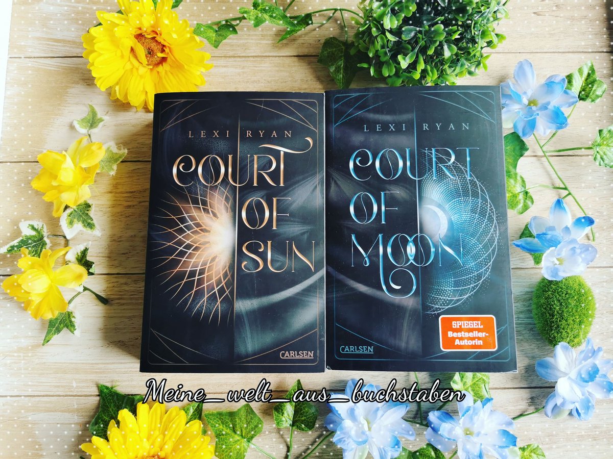 KommWir's tweet photo. (Text und Bild könnten zum Kauf anregen) #buchvorstellung
Heute stell ich euch die Bücher der #courtof Reihe von @writerlexiryan aus dem @carlsenverlag vor 💛💙
#courtofsun #courtofmoon
#lexiryan #carlsenverlag #carlsen #booktok #bookClub #bookstagram https://t.co/SAiI0aYF1m