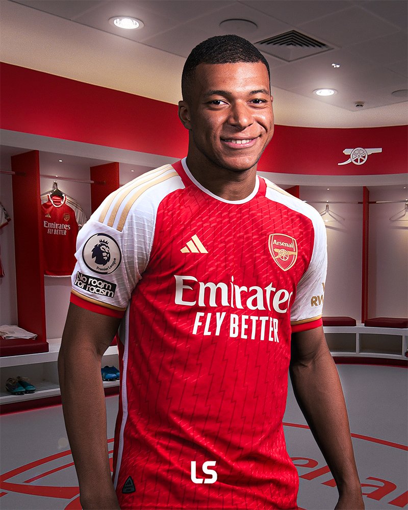 goatednews's tweet photo. 🤔 Hold onto your seats, football fans, because I've got a spicy scoop for you!
🏷️ #mbappe #mbappé #mbappe7 #kylianmbappe #kylian #kylianmbappé #ErlingHaaland #Haaland #EPL #PL #EnglishPremierLeague #arsenal #arsenalfc #arsenalfootballclub #gunners #MikelArteta #Arteta #psg https://t.co/IxrRdWtNtc