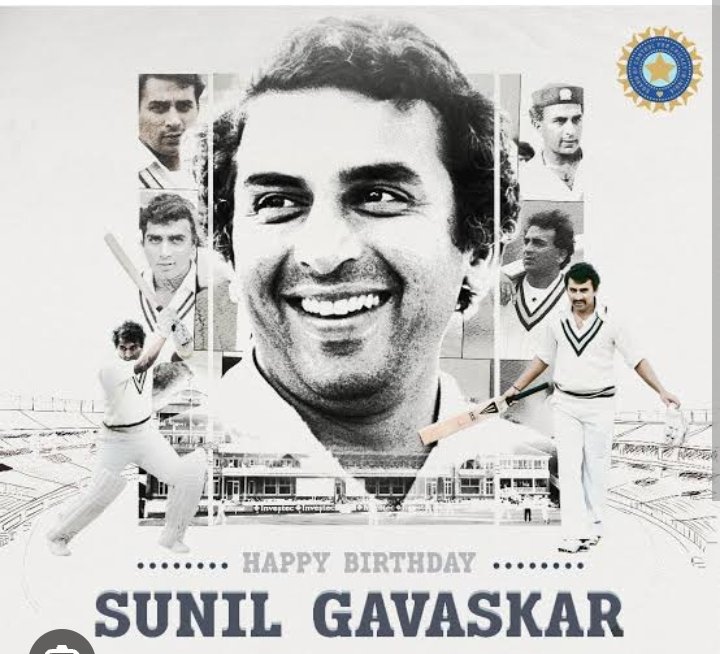  Many many happy returns of the day happy birthday great cricket legend  sunil gavaskar 