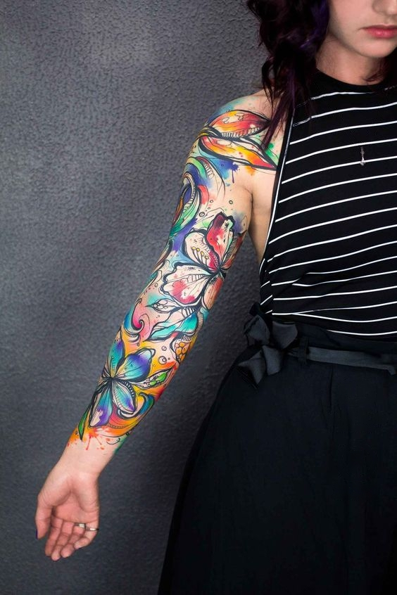 TattooTrending's tweet photo. #handtattoo #Colorfultattoo #Fullsleevetattoo #Girlstattoo #Tattoo #Trendingtattoo https://t.co/dTMrKTfwfT