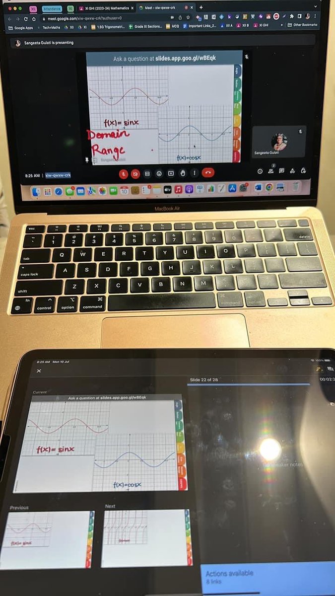 sangeetagulati9's tweet photo. #rainydays #wfh Set up is ready !
My main device with Wacom Tab is at school 😢
Challenge of annotation on #googleslides continues. Annotations on iPad don’t clear up on the presenter screen🤨💻
#GoogleEI #googleCT any solution? https://t.co/FMoFcdKecj