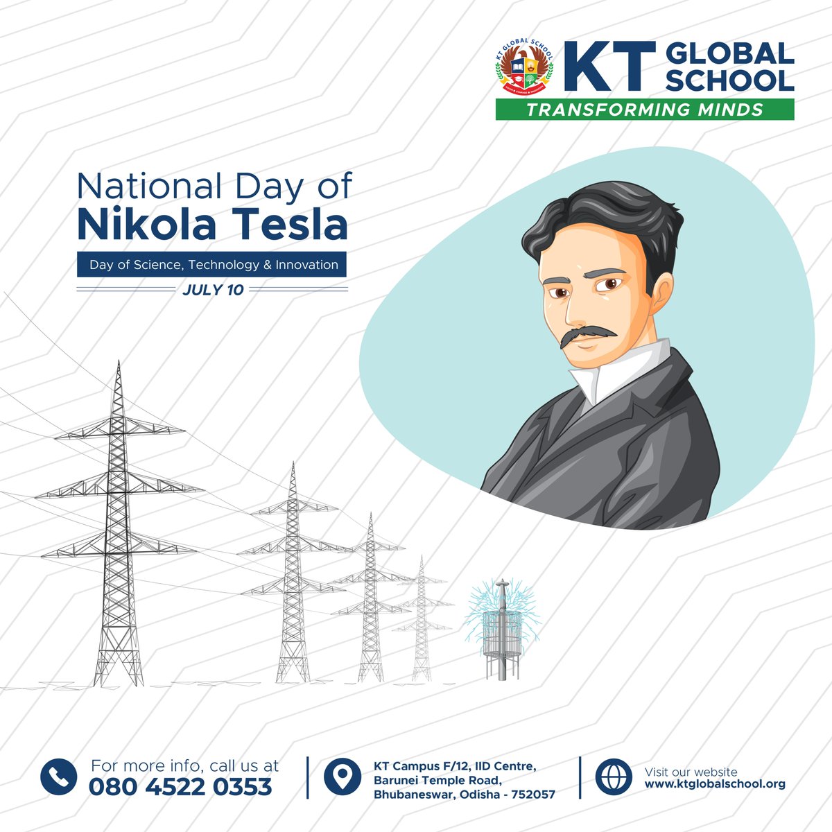 KTGlobalSchool's tweet image. 🎉🔬 Celebrating the National Day of Nikola Tesla - Day of Science! 🌟⚡️

#NikolaTeslaDay #DayofScience #ScientificInnovation #CuriosityUnleashed #FutureScientists #KTGlobalSchool #KTGS #TransformingMinds
