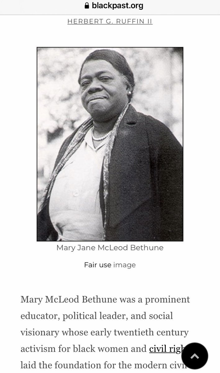 AyizeS's tweet photo. #TodayInBlackHistory 7/10 #HBD #MaryMcLeodBethune @bethunecookman #SchoolFounder #Educator, #PoliticalLeader @NCNWHQ #NCNWFounder! @barbs73 @historianspeaks @DrPreston1913 @Udadisi @dijoni @MsSpice9 @blkwomenradical @kinspire2 - https://t.co/SMC2O4rIZG https://t.co/FaUs1WggPO