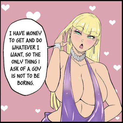 Is in a interview as she is being asked this question 

❝ Mrs Pacifica what is your type of person on a significant other ❞

Pacifica would eye at the interviewer 

❝ honestly I’m fine with anyone just as long as they are not boring in bed I’m rich and I made out in my own ❞