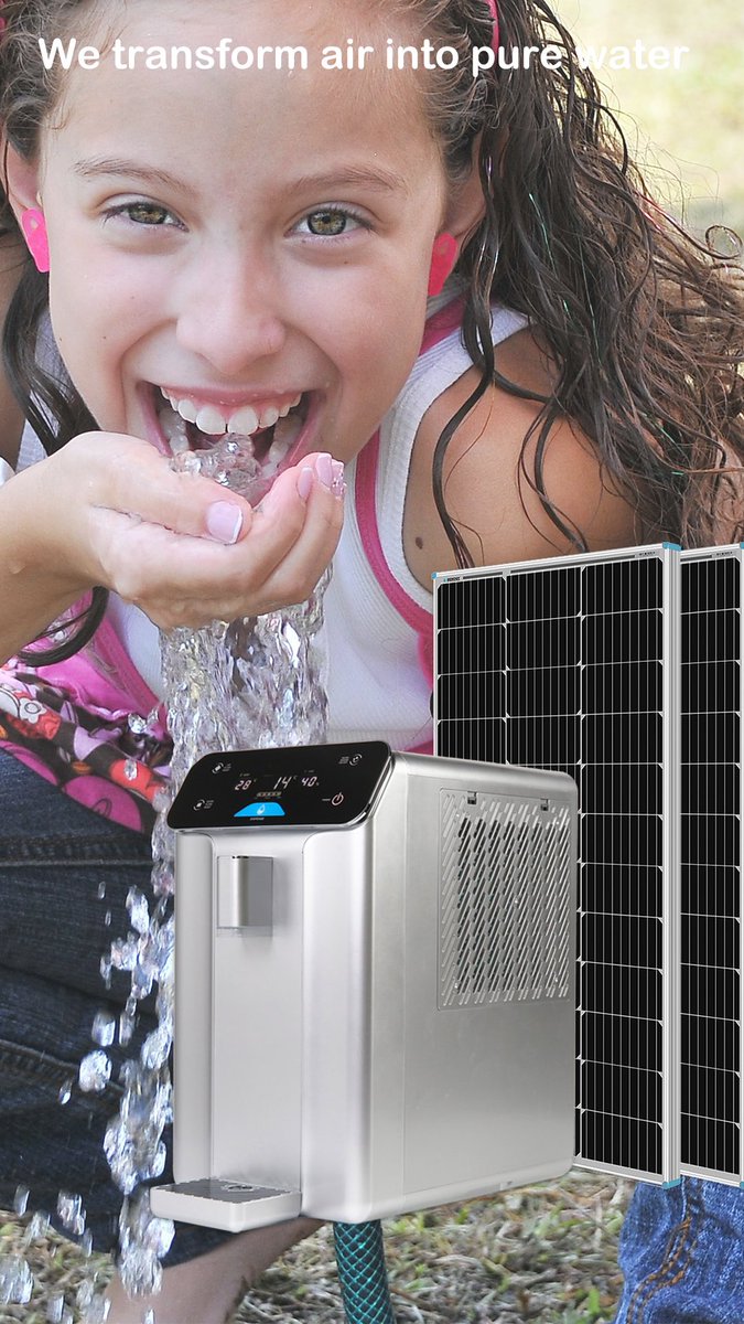 3hzsolar's tweet image. 3HzSOLAR®AWG A10Pro: The Ultimate Air-to-Water Solution Imagine having a device that can turn air into pure and safe drinking water for your family. That’s what
Please Contact us at : 3hzsolar@gmail.com 
#atmosphericwatergenerators #purewaterfromair #watergenerator #drinkingwater