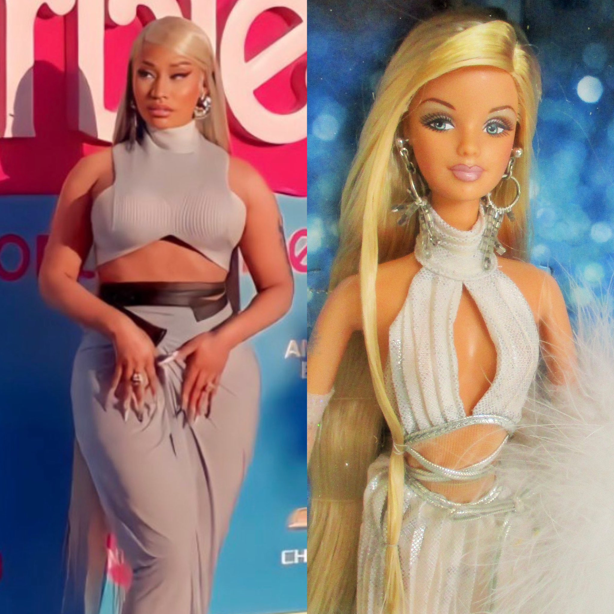 Pop Tingz on Twitter: ".@NickiMinaj was dressed as 'Diva Gone Platinum' Barbie for the #Barbie film https://t.co/7y7i1XKzQD" Twitter