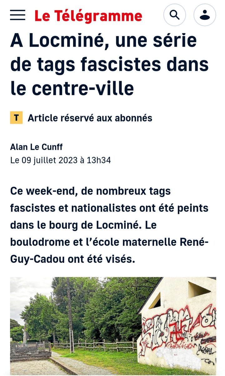 CGTPONTIVY's tweet photo. Dans la série " l'extrême droite on a jamais essayé"   ... un boulodrome,  une école à locmine.
Un menhir de la résistance se trouve à #locmine #Morbihan #Bretagne 

https://t.co/fDFOMZz3O3 https://t.co/dRbJNXJkCR