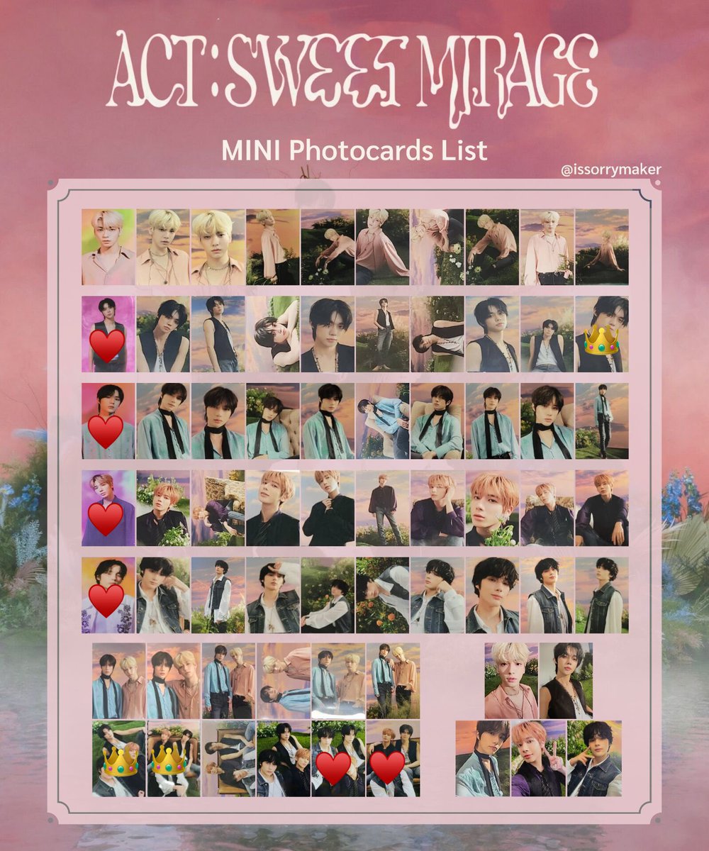 _yeonshi's tweet photo. TXT ACT:SWEET MIRAGE フォトカード 交換

【譲】画像 ♥️
スビン ヨンジュン ボムギュ テヒョン ヒュニンカイ

【求】画像 👑　ヨンジュン

郵送でのお取引になります。
お気軽にお声掛けください。

 #TXT交換 https://t.co/8absItmKYh